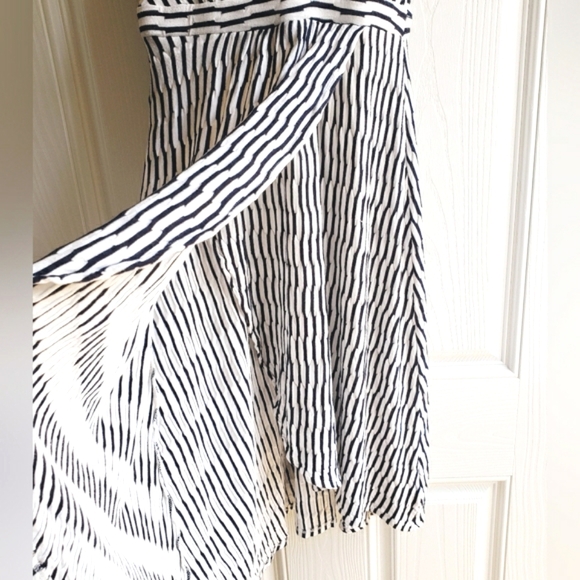 Maeve Black Striped Midi Dress Size XS - Picture 8 of 10